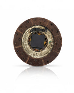 Recycled Iron Clutch Plate Clock