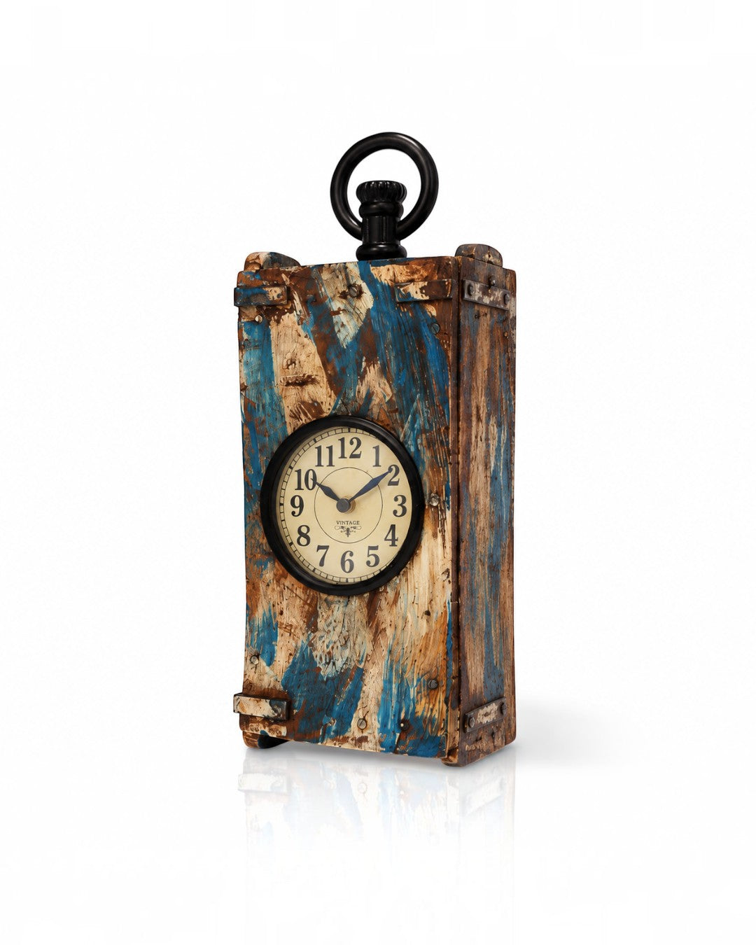 Recycled Block Maker Clock