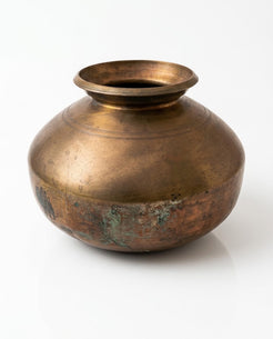 Antique Handcrafted Copper-Brass Pot (26x18 cm)