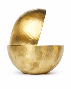Brass Bowl Round Set of 2, 360 ML