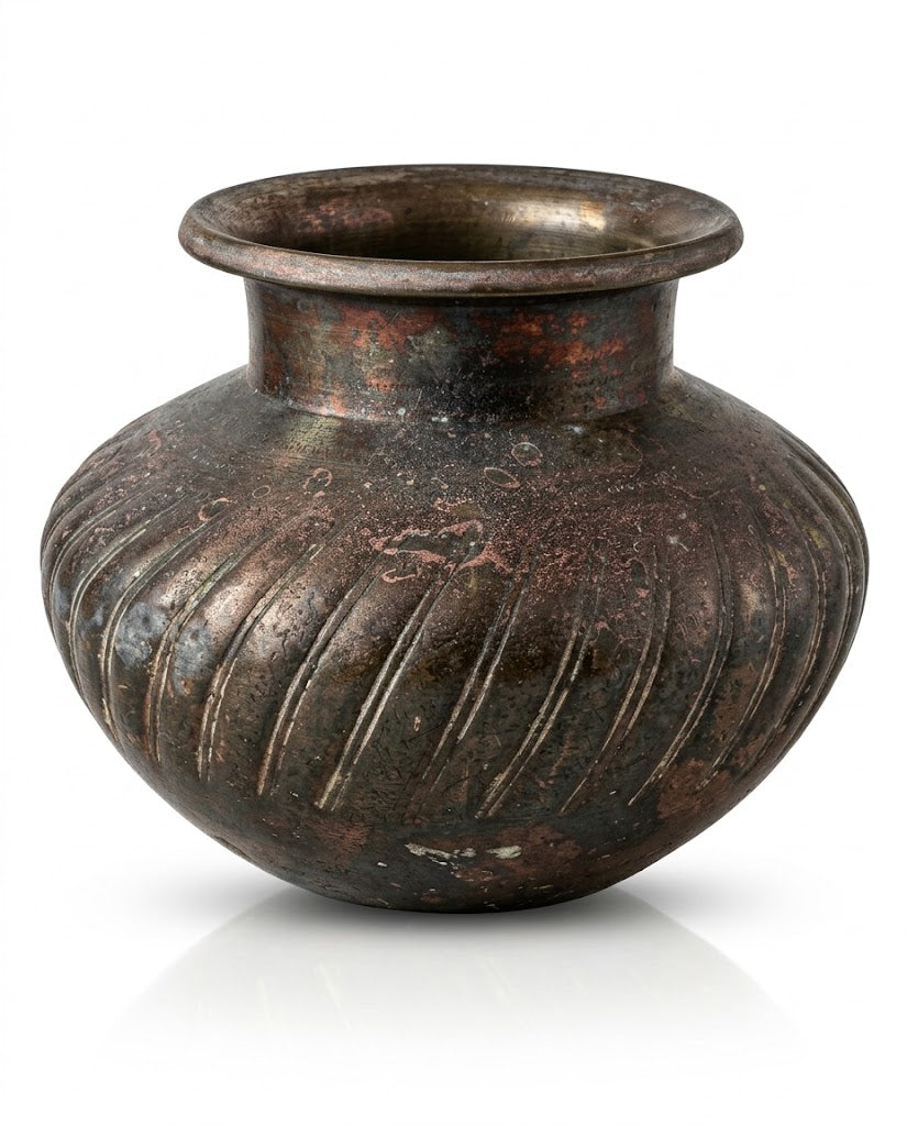Antique Copper Lota(15X13 CM)