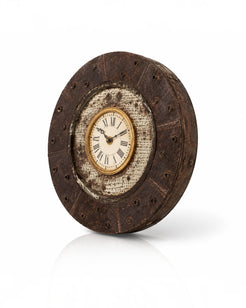 Recycled Iron Clutch Plate Clock