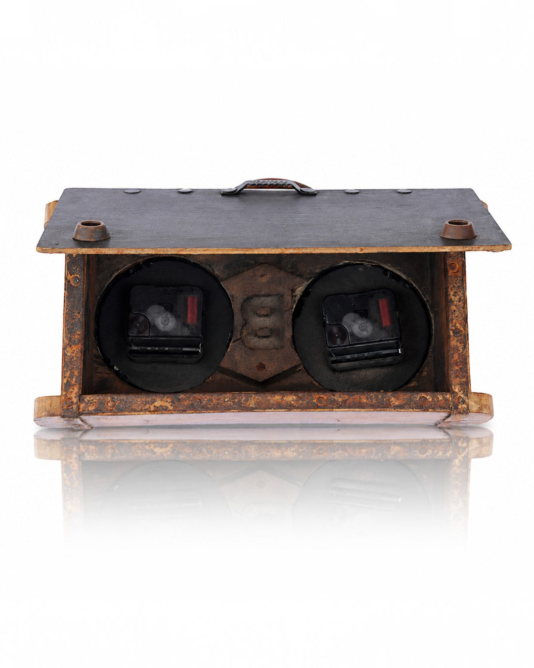 Reclaimed Wood Block Maker Dual Time Clock
