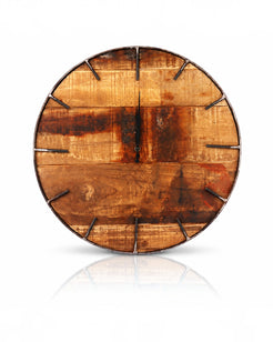 Natural Teak Wood Clock