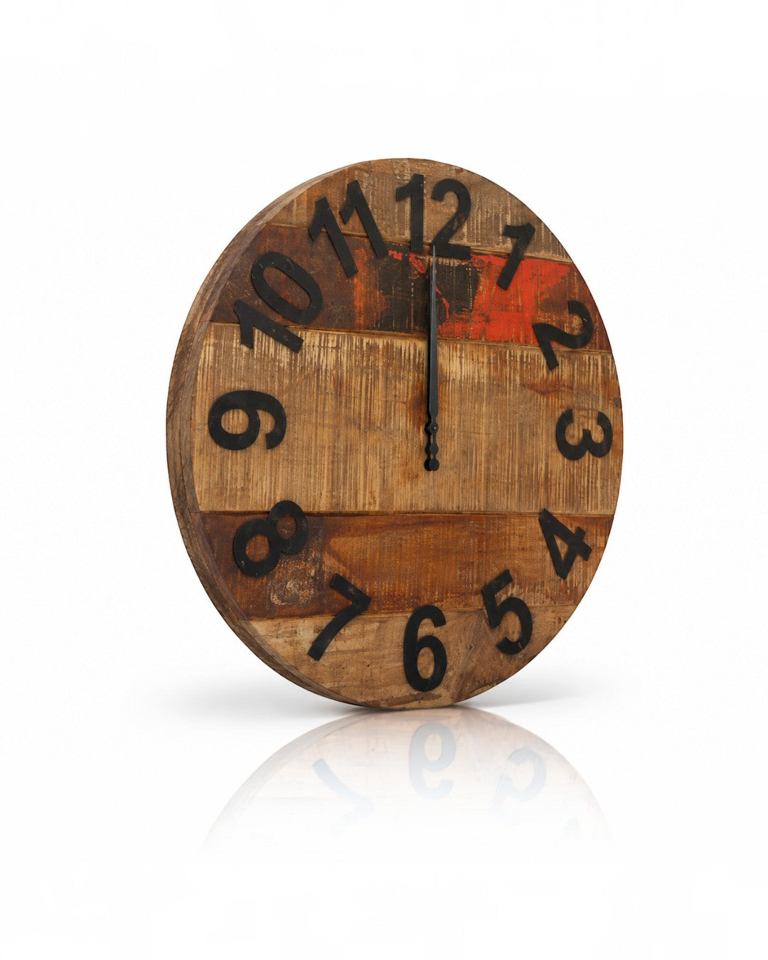Teak Wood Numeric Clock