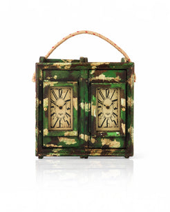 Reclaimed Brick Mould Dual Dial Clock