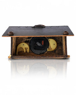Recycled Iron Block Maker Clock