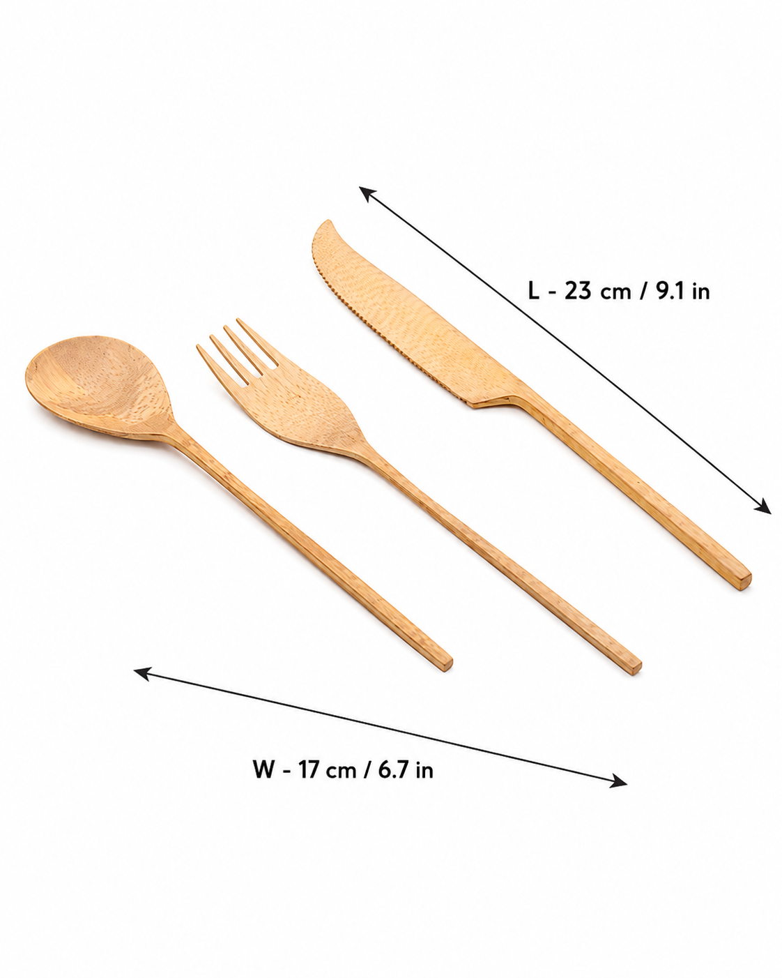Brass Cutlery 3 Pieces Set