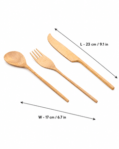 Brass Cutlery 3 Pieces Set