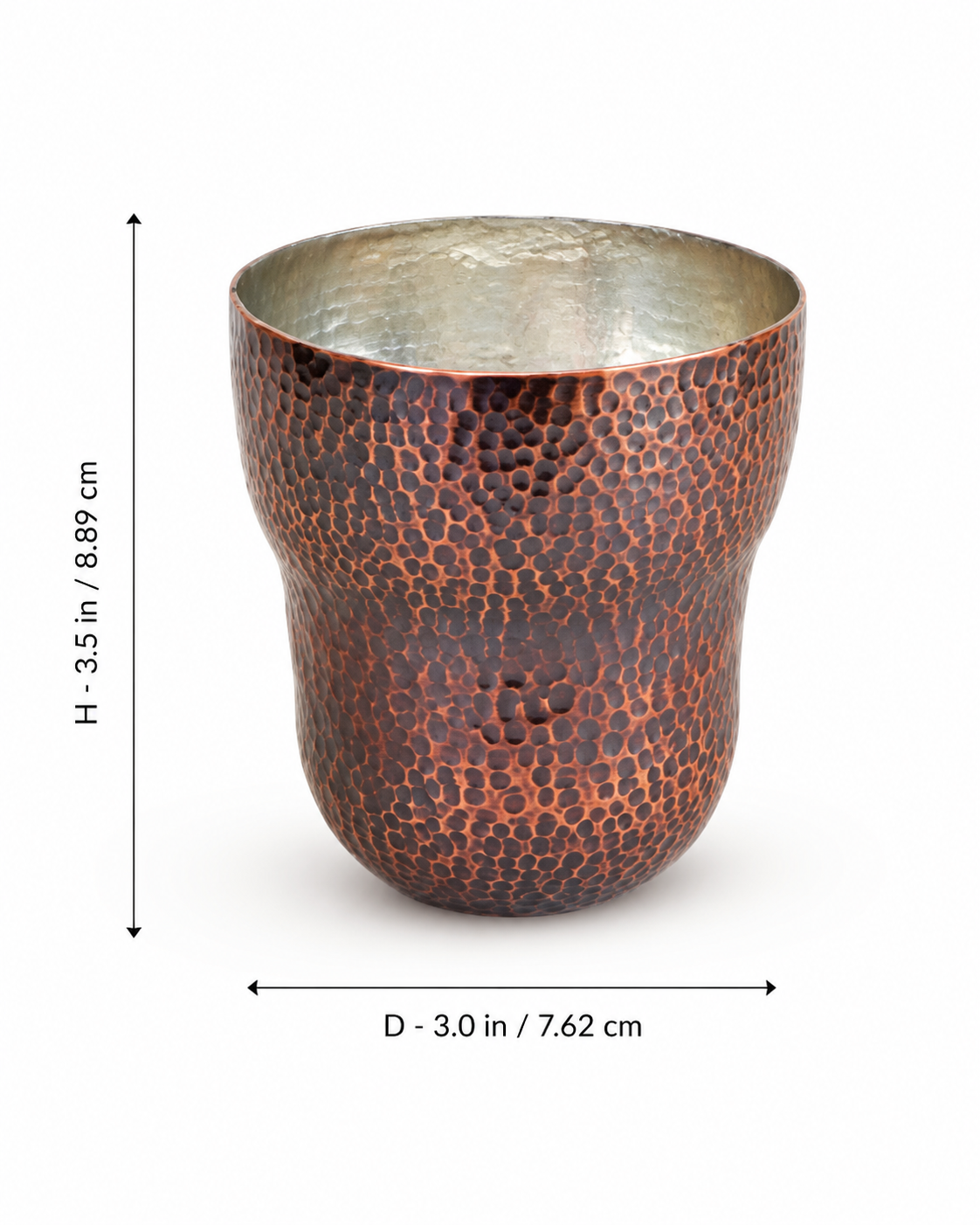 Hand Beaten Copper Tumbler 300 ML
