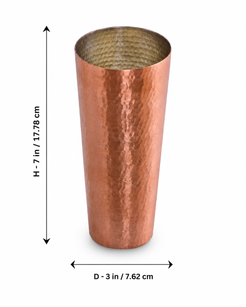 Large Copper Glass 600 ML