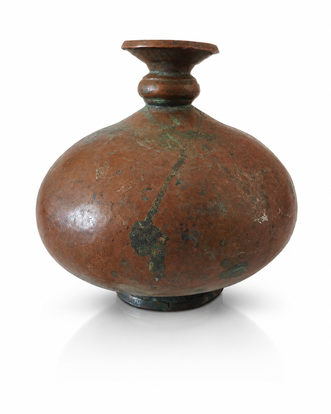 Antique Finish Decorative Metal Surahi Pot – 20x19 cm