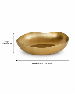 Hand Hammered Brass Centerpiece Bowl (Large)