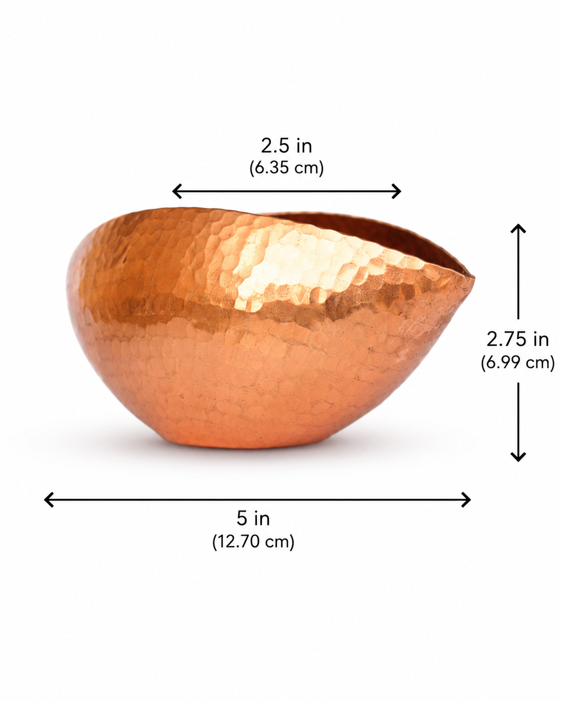 Copper Trinetra Tea Light