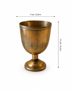 Vintage German Silver Goblet Chalice Cup – 7x11 cm