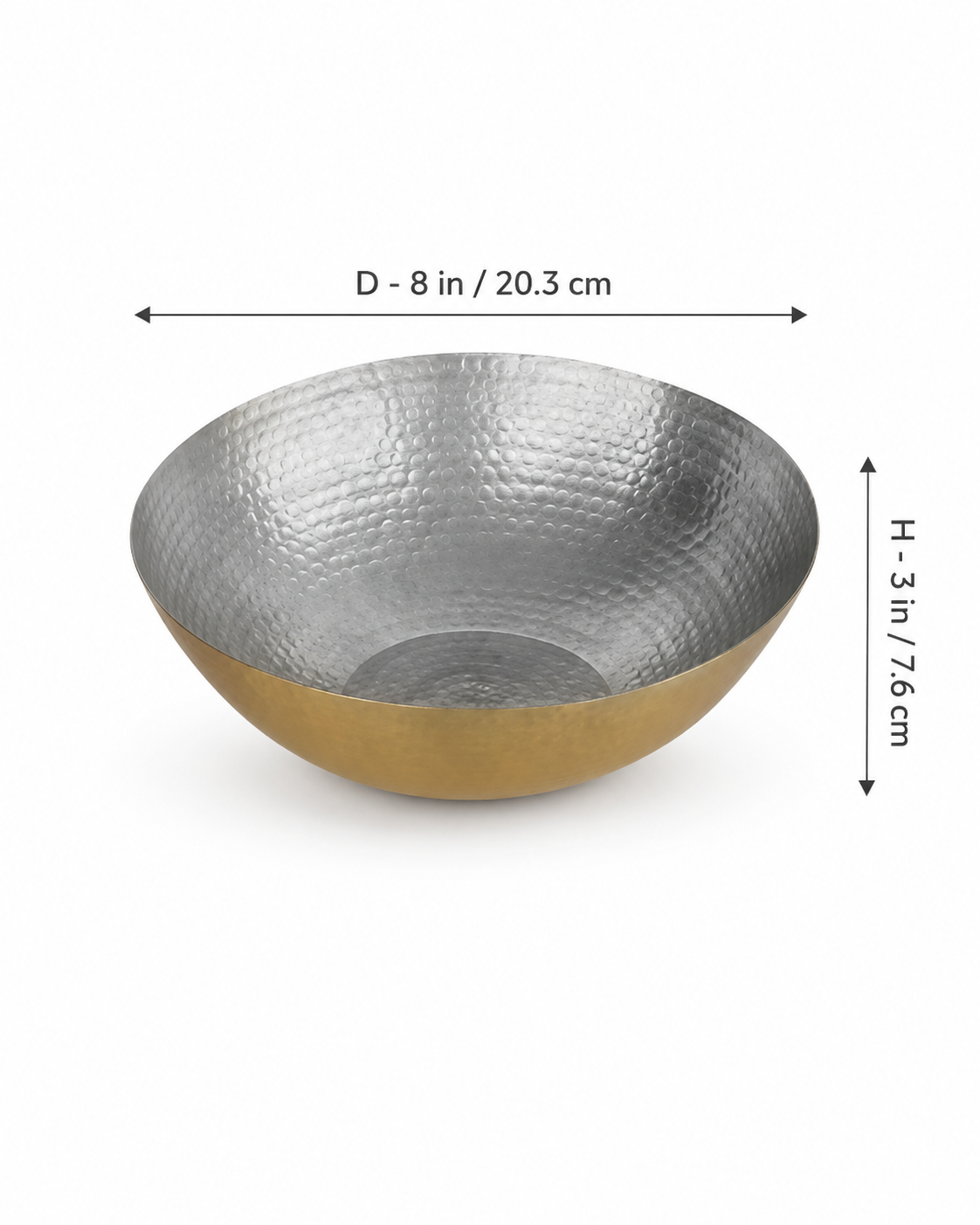 Hand Hammered Brass Serving Bowl 1100 ML