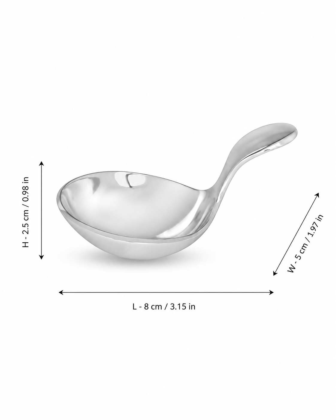 Tea Scoop Silver Plating