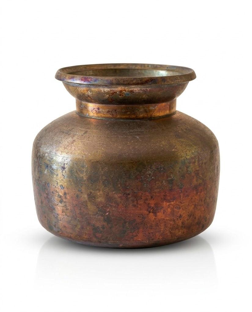 Antique Patina Brass Lota (14x12 CM)