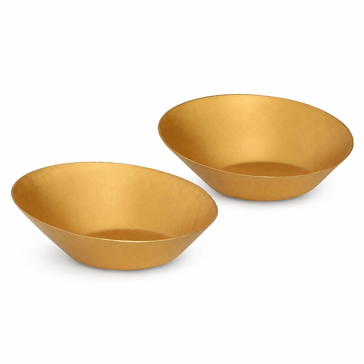 Brass T Light Set of 2