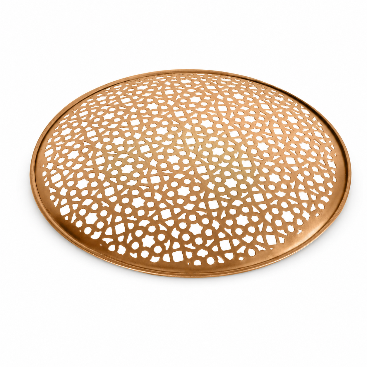 Gold Finish Iron Tray