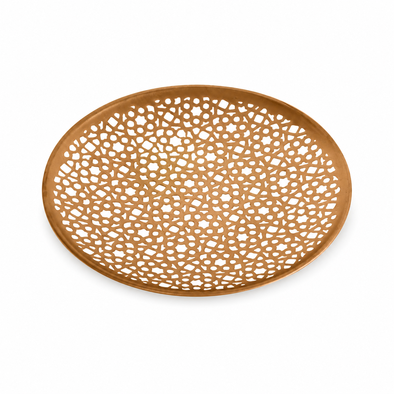 Gold Finish Iron Tray