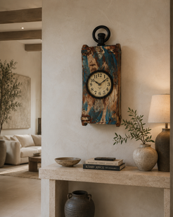 Recycled Block Maker Clock
