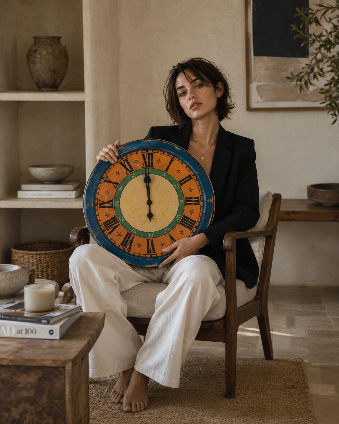 Recycled Iron Dhaal Clock