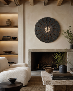 Vintage Recycled Wood Clock