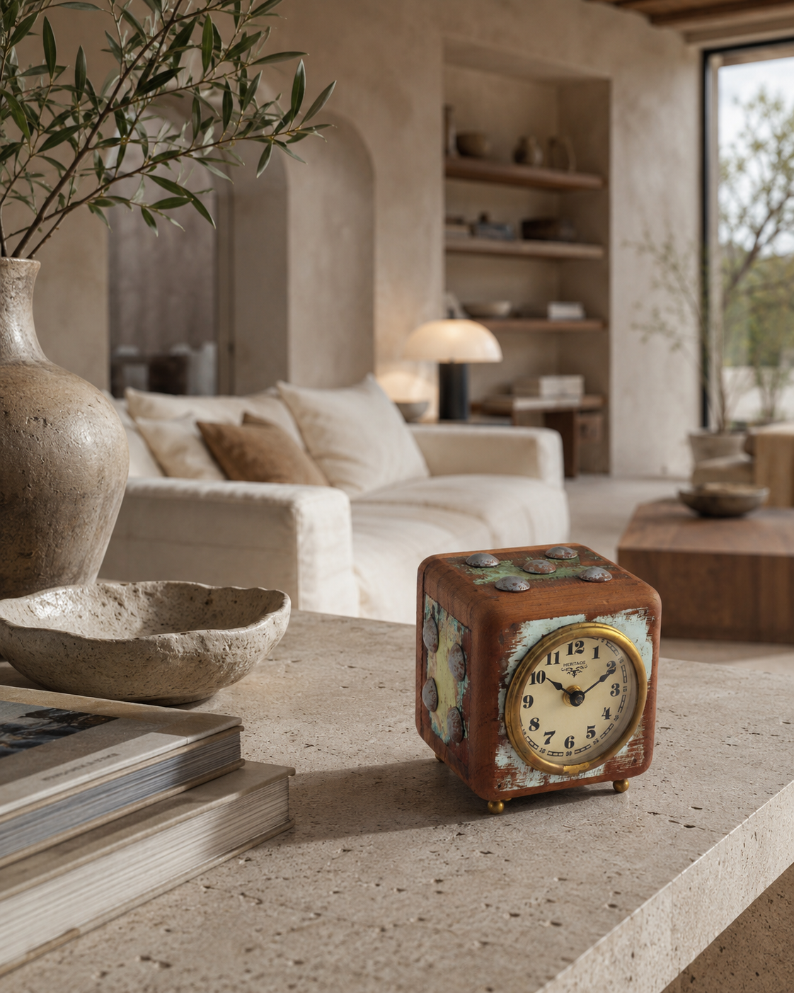 Reclaimed Wood Dice Clock
