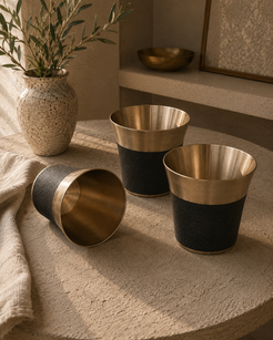 Hand Sculpted Bronze Cup 280 ML