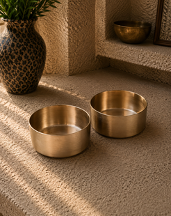 Bronze Bowl Katori Set of 2, 150 ml