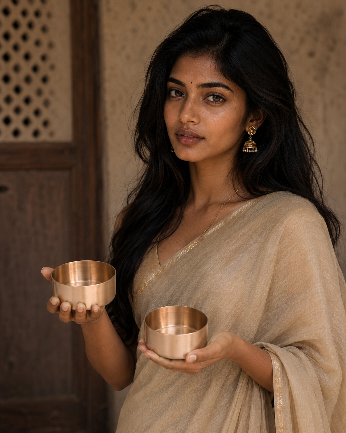 Bronze Bowl Katori Set of 2, 150 ml
