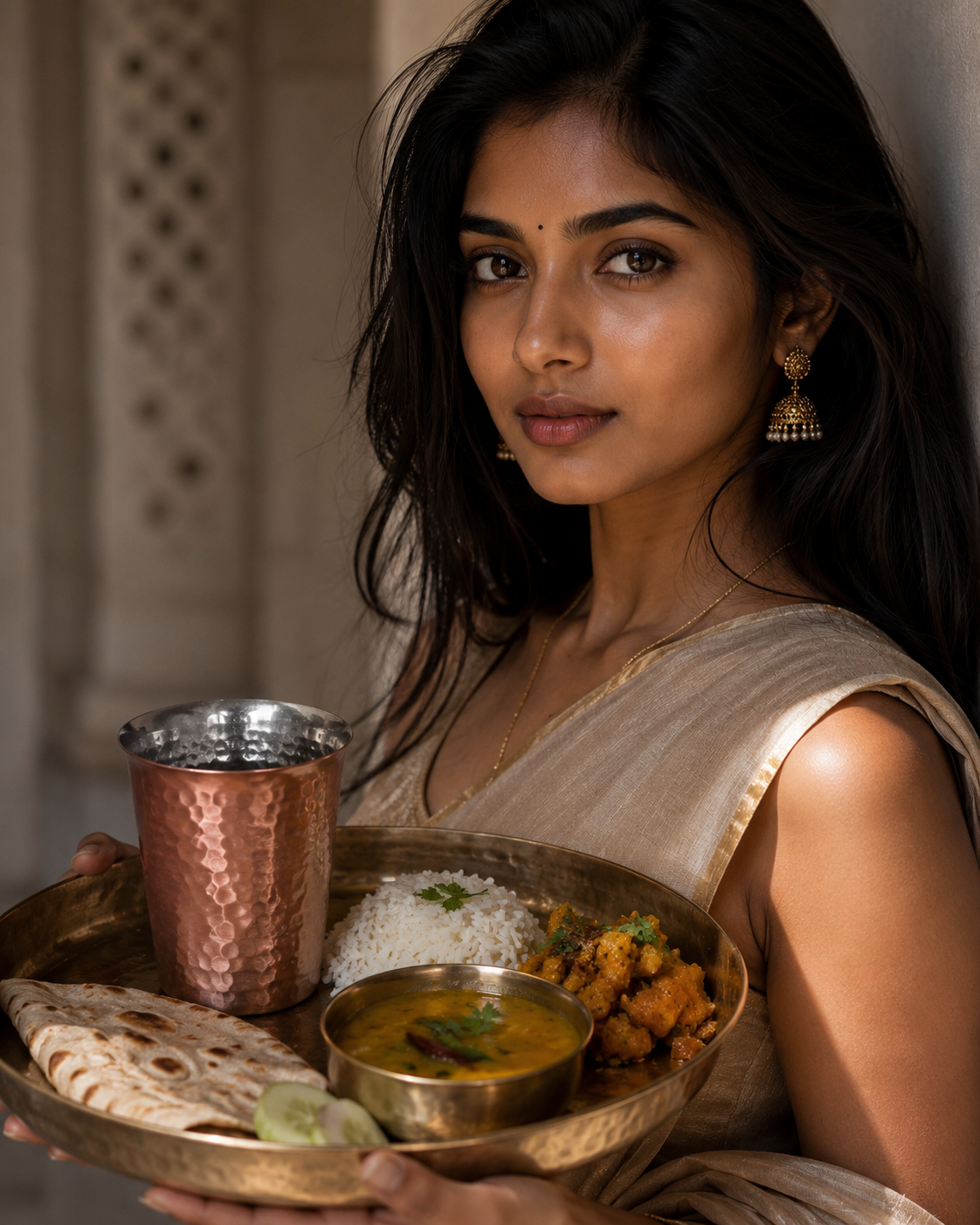 Dimple Copper Glass 400 ML