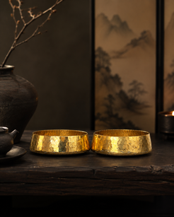 Brass T Light (Set Of 2)