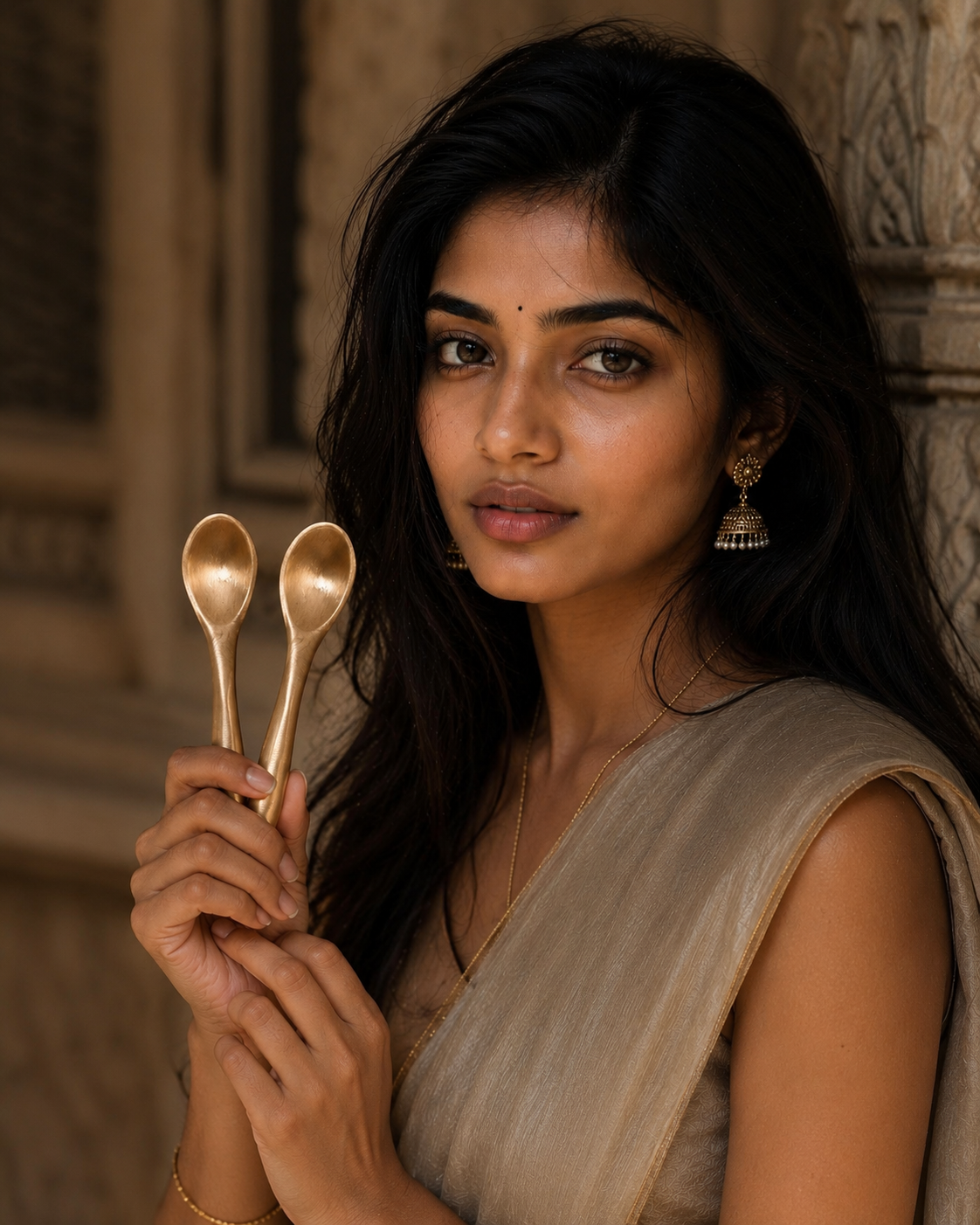 Salt Spoon(Bronze) set of 2