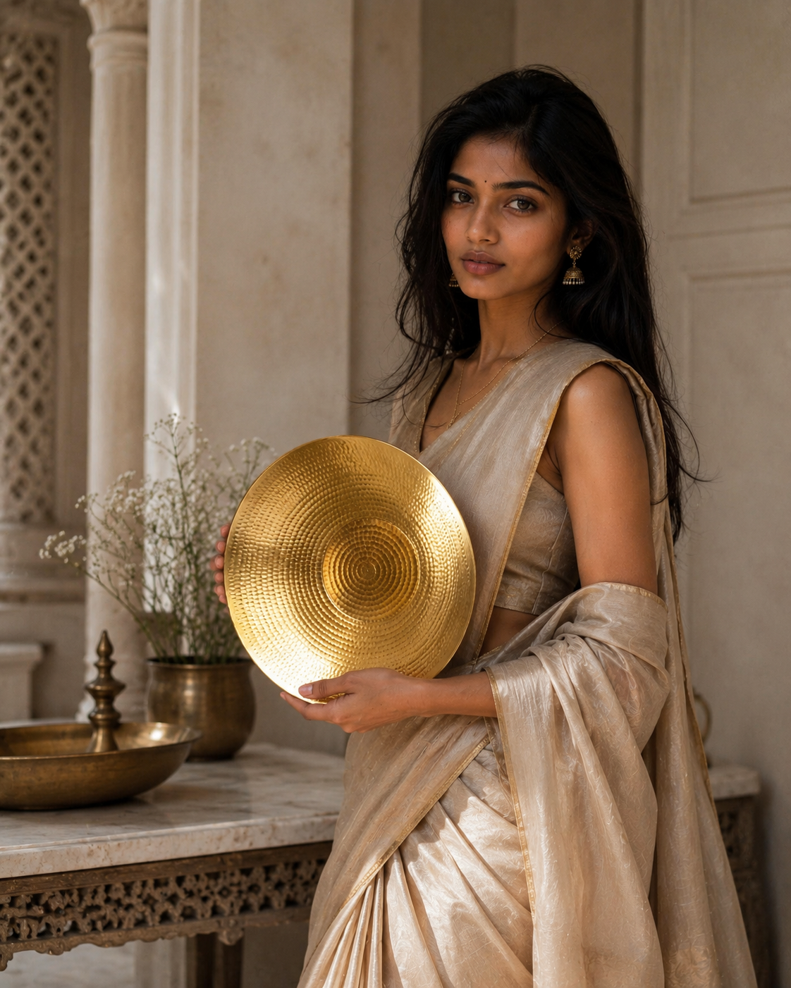 Brass Fruit Platter