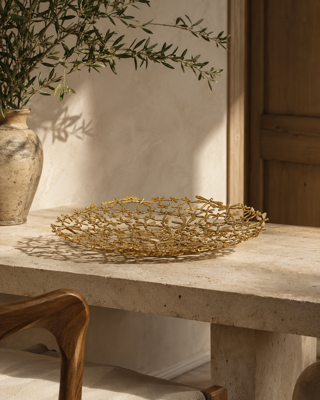Brass Butterfly Centerpiece (Medium)