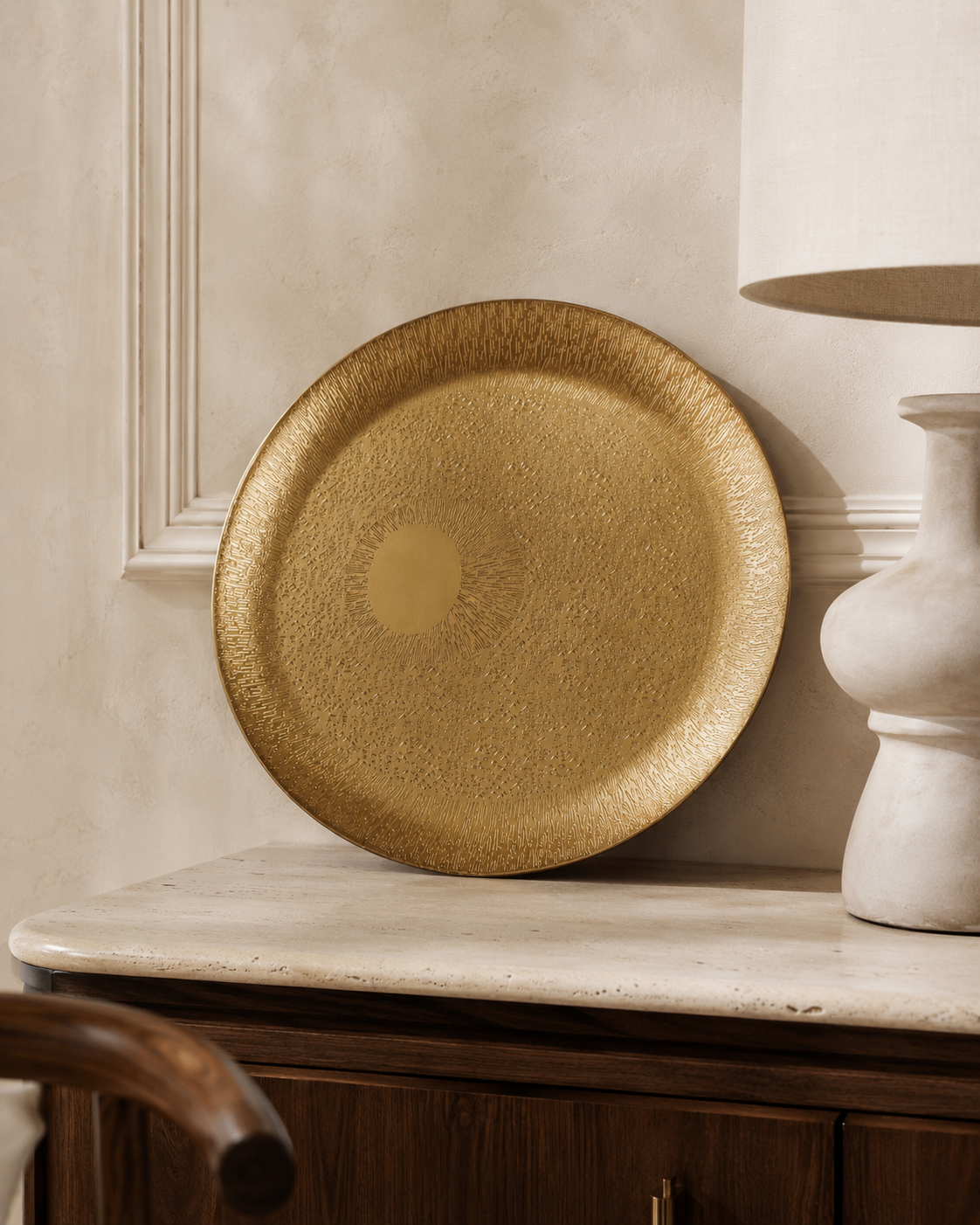 Round Etched Plate