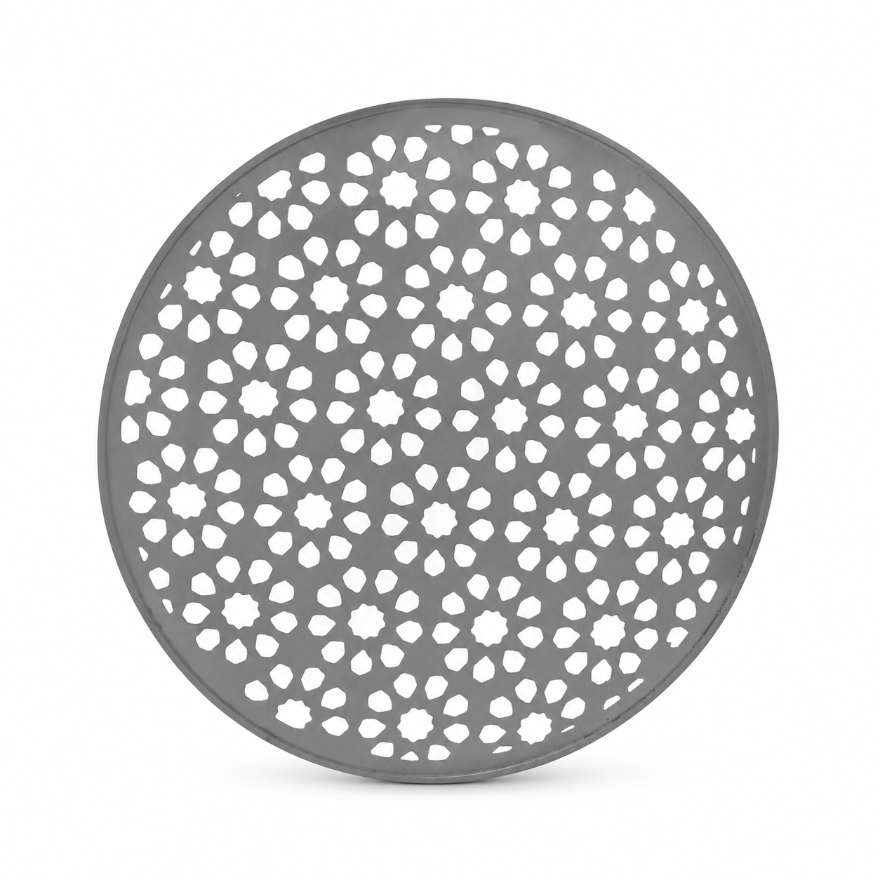 Grey Gold Finish Iron Tray