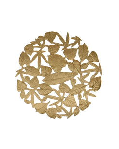 Handcrafted Leaves Centerpiece(Gold) Big Round