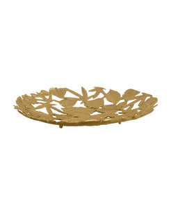 Handcrafted Leaves Centerpiece(Gold) Big Round