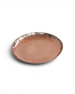Wrinkled Copper Feather Plate