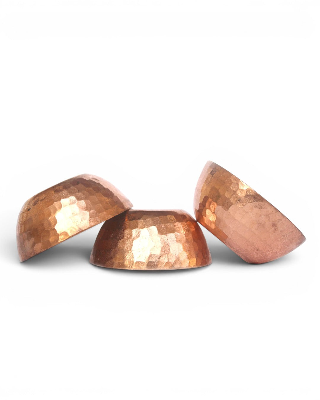 Copper Tea Light Set Of 3