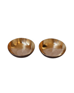 Bronze Dessert Nut Bowl Set of 2, 100ML