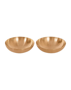 Bronze Finished Dessert Nut Bowl Set of 2, 100ML