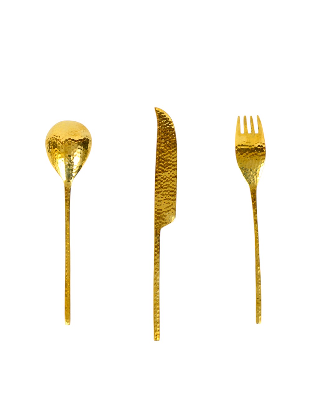 Brass Cutlery 3 Pieces Set