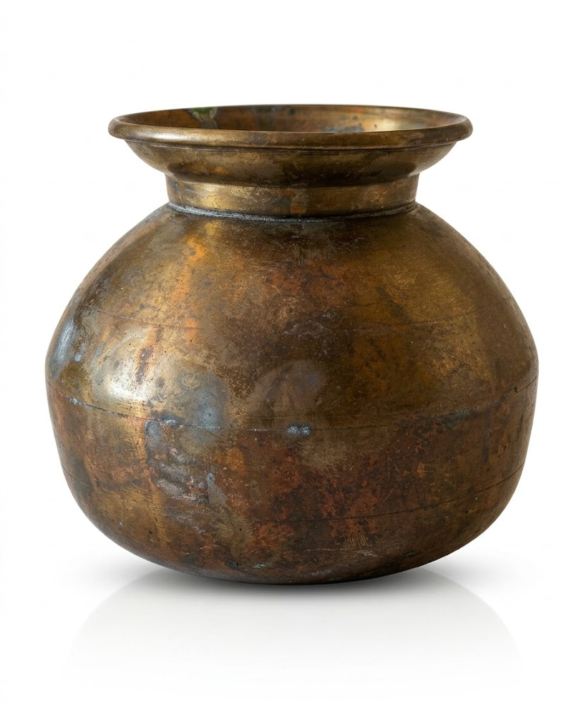 Antique Brass Lota (13x12 cm)