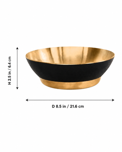 Hand Sculpted Bronze Large Serving Bowl 1300 ML