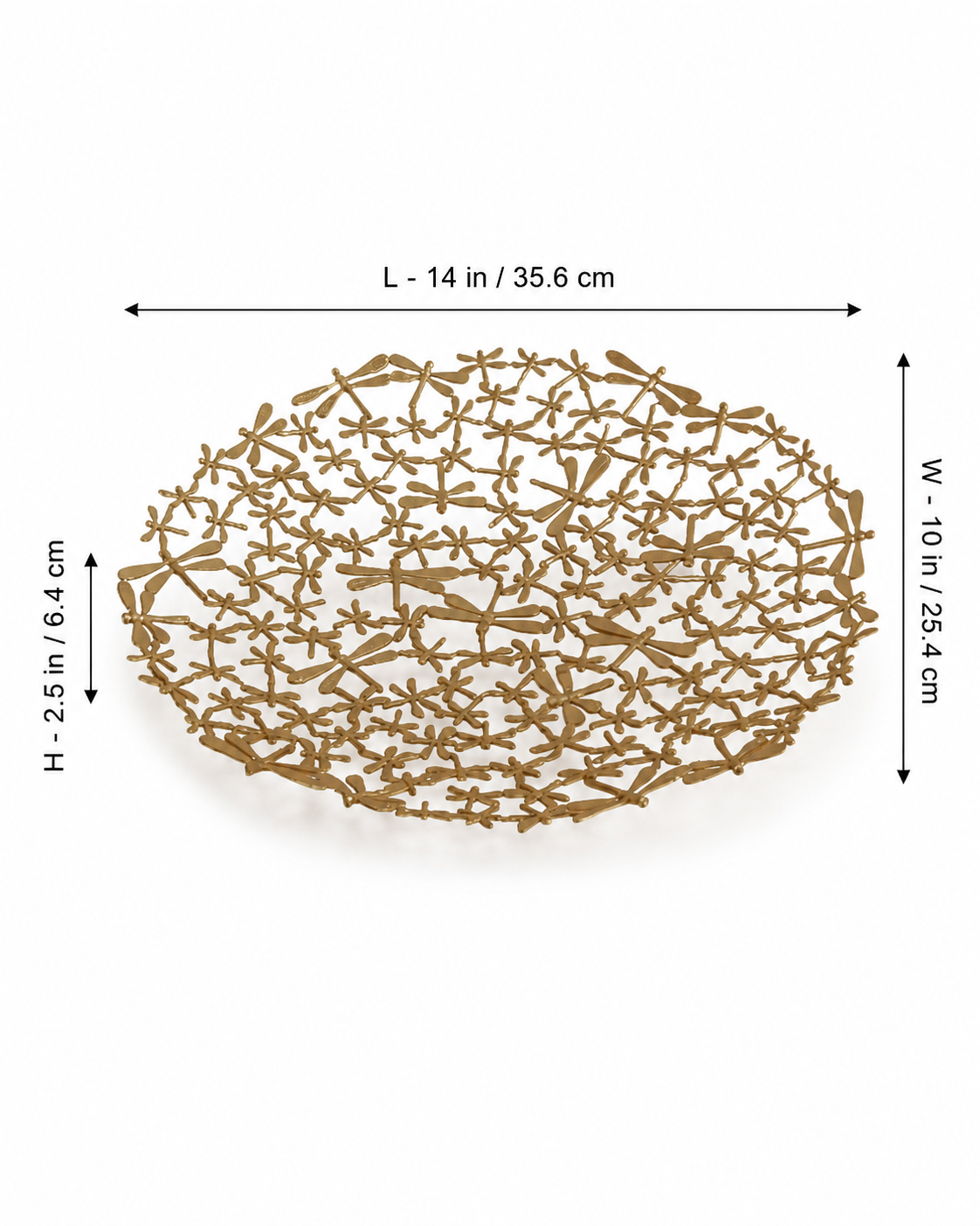 Brass Butterfly Centerpiece (Large)