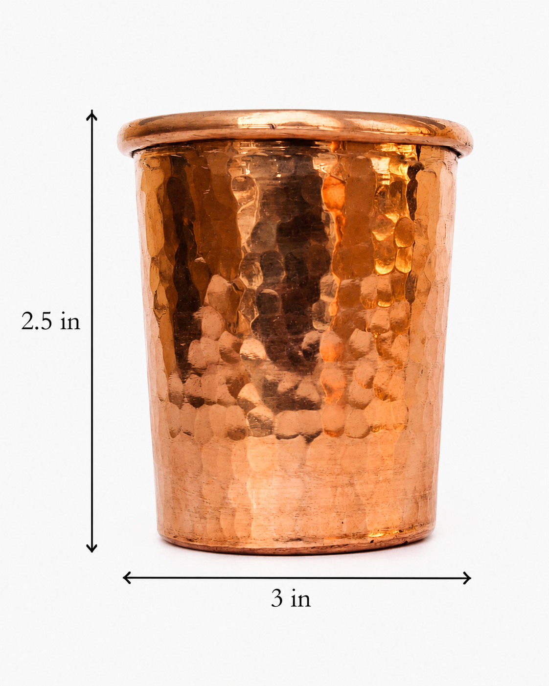 Copper Shot Glass Tumbler Set of 2